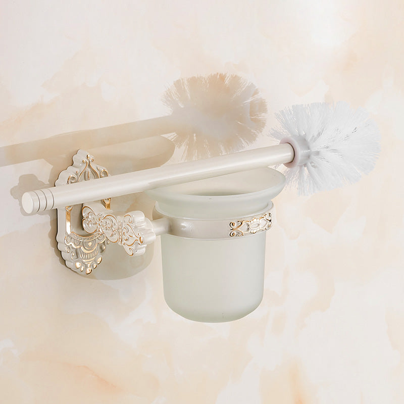 Hjemix | Tradisjonelt badtilbehør sett Hvit badtilbehør maskinvare sett