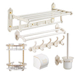 Hjemix | Tradisjonelt badtilbehør sett Hvit badtilbehør maskinvare sett