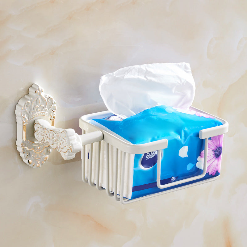 Hjemix | Tradisjonelt badtilbehør sett Hvit badtilbehør maskinvare sett