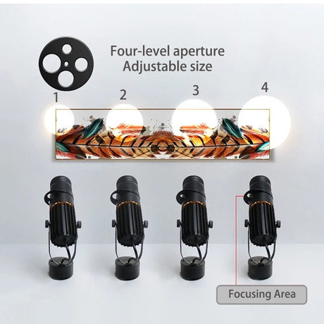 Hjemix | Justerbart LED-spotlight - fokuslys bakgrunn