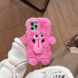 Hjemix | Morsom tungsten ut plush telefonholder for iPhone