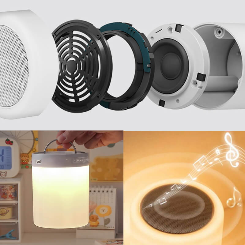 Hjemix | Bluetooth-høyttaler og fargerik belysningsbordlampe