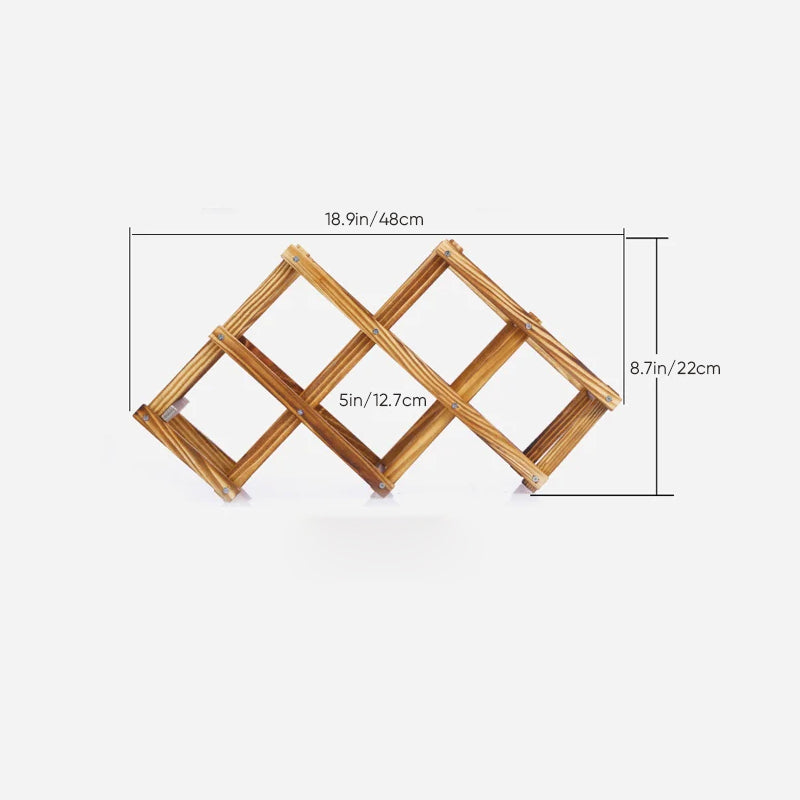 Hjemix | Sammenleggbar Frittstående Trevinsstativ