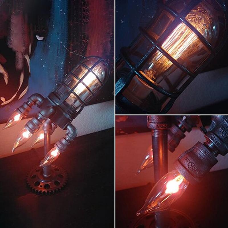 Hjemix | Steampunk Raketlampe