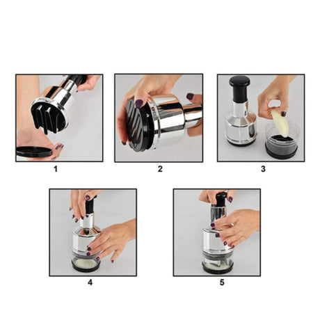 Hjemix | Rustfritt Stål Hvitløkspresse