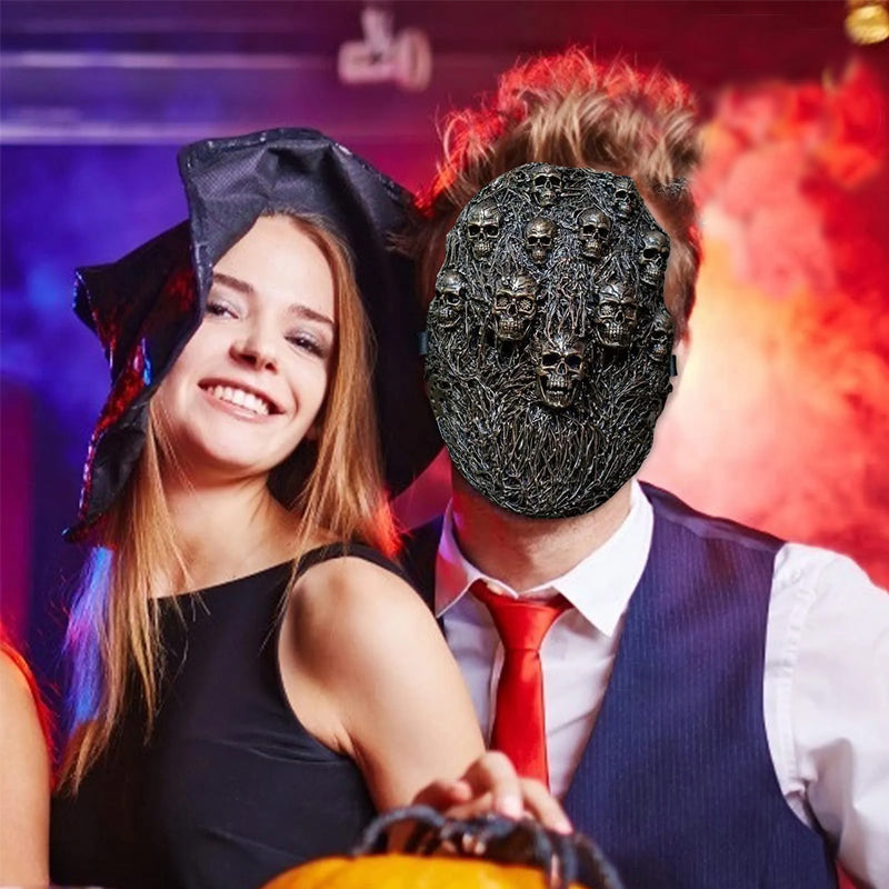 Hjemix | Halloween ny Steam Skull Punk Maske