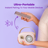 Hjemix | Bærbar Bluetooth-høyttaler med trådløs mikrofon