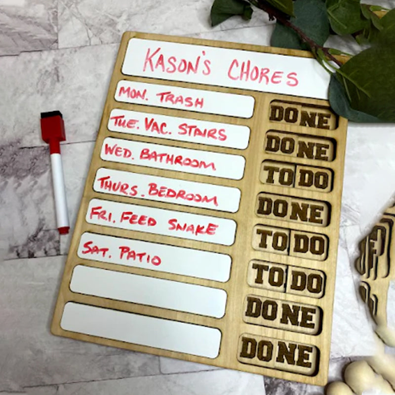 Hjemix | Wood Task Chart