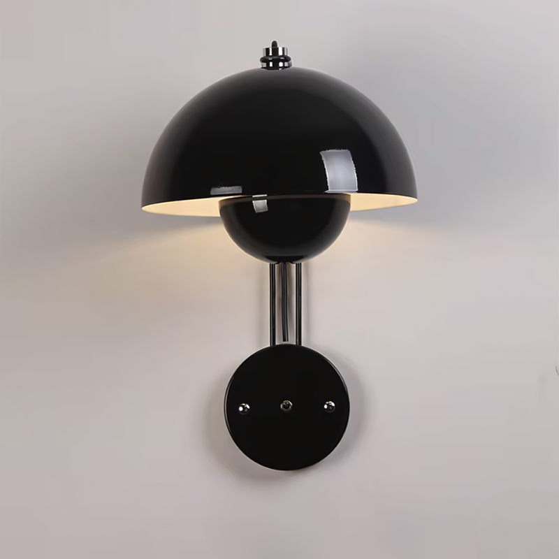 Hjemix | GloomLamp | Moderne blank metall LED vegglampe