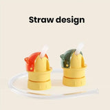 Hjemix | Gjenbrukbar barnas vann drikkeflaske med sugerør lokk