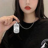 Hjemix | Engelsk alfabet rustfritt stål halskjede