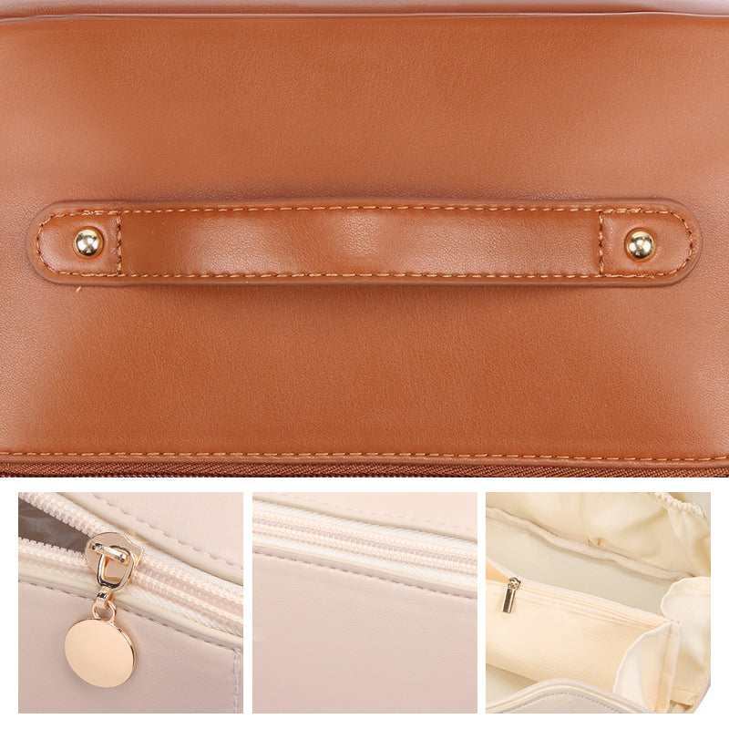 Hjemix | PU Bærbar Reisedaglig Kosmetikkoppbevaringsveske