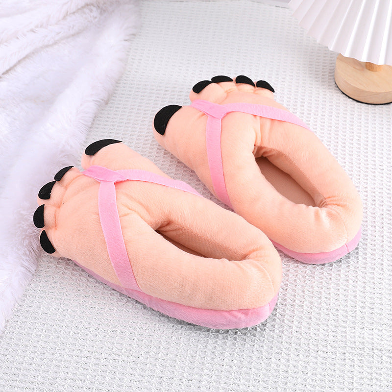 Hjemix | Morsomme fotplush novitetssandaler