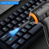 Hjemix | Bærbar trådløs håndholdt støvsuger, syklon suge trådløs støvsuger, oppladbar støvsuger med sterk sugeevne egnet for biler/kontorer/hjem