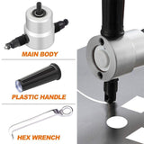 Hjemix | Nibbler Cutter Drill Attachment Dobbel Hode Metallplate