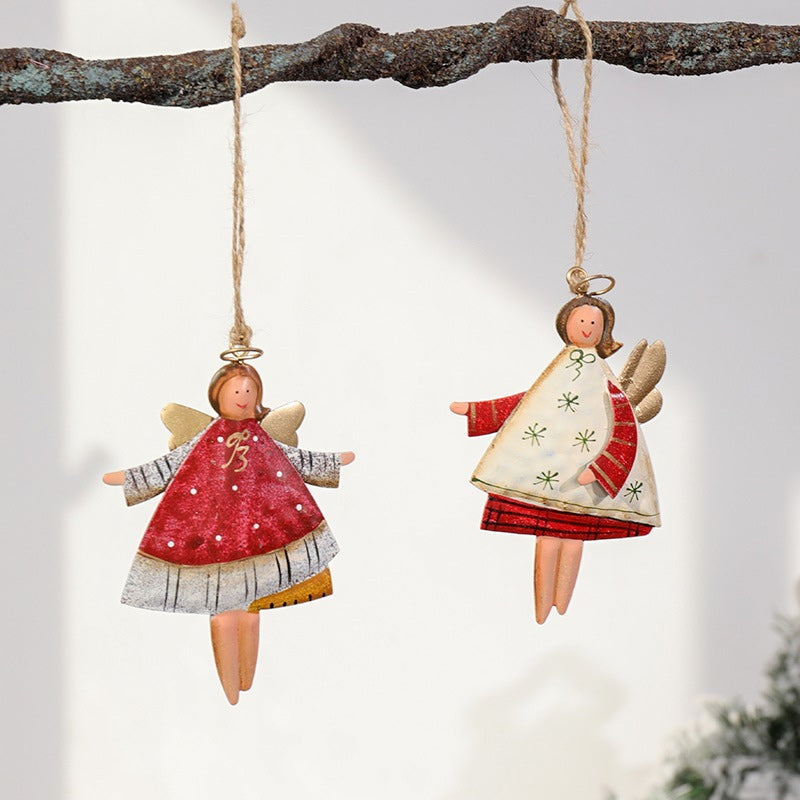 Hjemix | Retro Jern Kunst Juleengel Dekorasjon