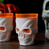 Hjemix | LED Hodeskalle Vinglass 12 PCS