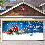 Hjemix | Snow Garage Door Banner Ornament