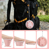 Hjemix | Silikon sammenleggbare vannglass med lokk