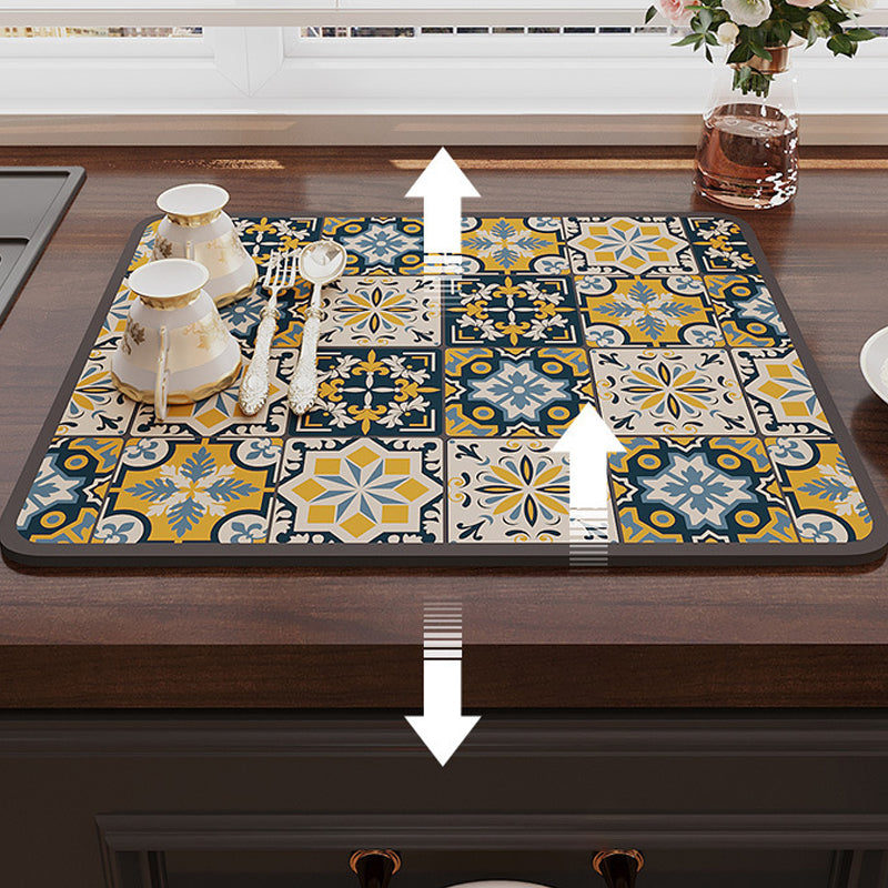 Hjemix | Retro Hurtigtørkende Vanntett Matte for Kjøkken-Bar-benkeplater