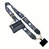 Hjemix | Justerbar telefon lanyard crossbody stropp med lommebok