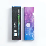 Hjemix | Kalligrafi Glass Dyp Penne Inks Sett