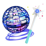 Hjemix | Flynova Pro Flyball Spinner Leke Håndkontrollert Drone Helikopter 360 Graders Roterende Mini UFO med Lys Barnegaver