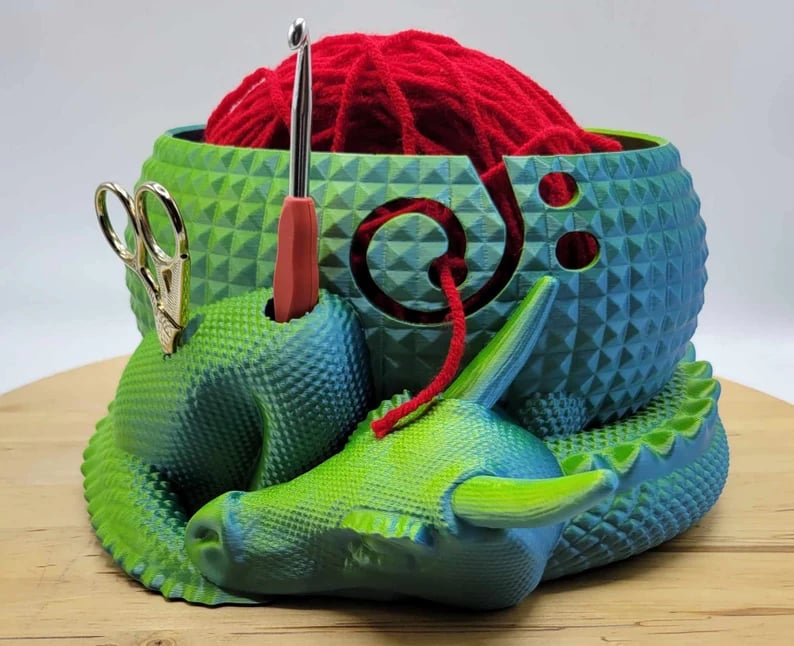 Hjemix | Stor Fantasi Drage og Egg Fantasi Bolle Strikking eller Hekling Bolle