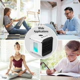 Hjemix | 7-farger byttbar bærbar mini air conditioner kjøleovn vifte