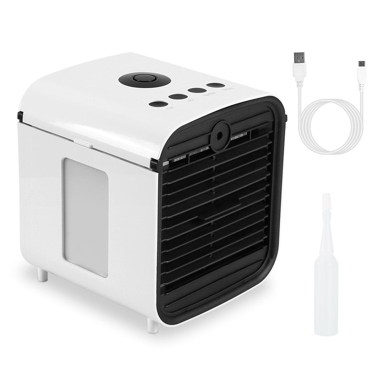Hjemix | 7-farger byttbar bærbar mini air conditioner kjøleovn vifte