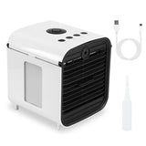 Hjemix | 7-farger byttbar bærbar mini air conditioner kjøleovn vifte