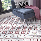 Hjemix | Multi-Tonal Stil Vinyl Plank Gulv Peel og Stick Porselen Flis Utseende PVC Gulv