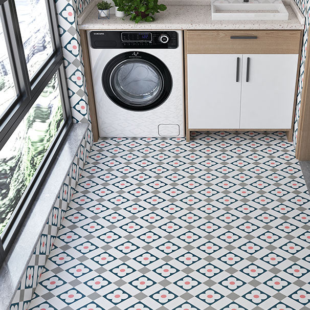 Hjemix | Multi-Tonal Stil Vinyl Plank Gulv Peel og Stick Porselen Flis Utseende PVC Gulv