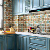 Hjemix | Multi-Tonal Stil Vinyl Plank Gulv Peel og Stick Porselen Flis Utseende PVC Gulv