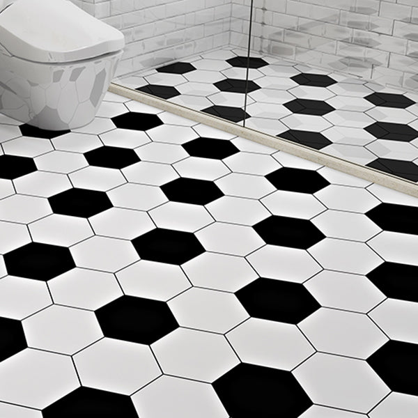 Hjemix | Multi-Tonal Stil Vinyl Plank Gulv Peel og Stick Porselen Flis Utseende PVC Gulv