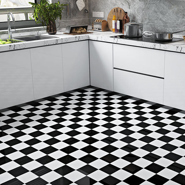 Hjemix | Multi-Tonal Stil Vinyl Plank Gulv Peel og Stick Porselen Flis Utseende PVC Gulv