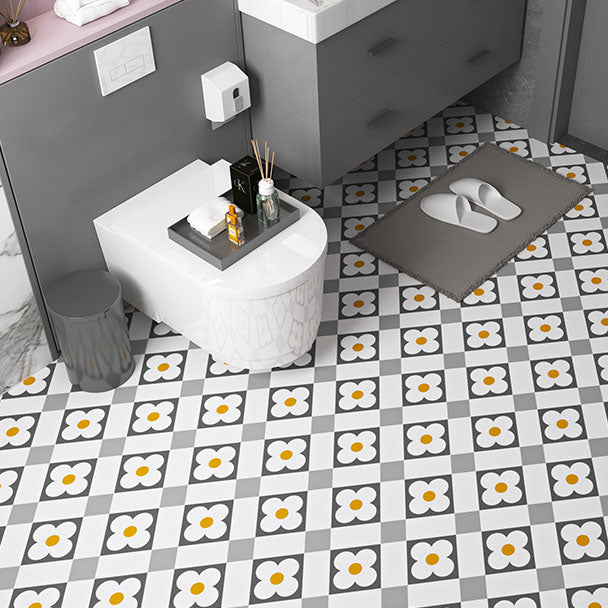 Hjemix | Multi-Tonal Stil Vinyl Plank Gulv Peel og Stick Porselen Flis Utseende PVC Gulv
