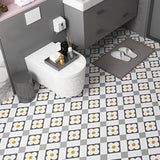 Hjemix | Multi-Tonal Stil Vinyl Plank Gulv Peel og Stick Porselen Flis Utseende PVC Gulv