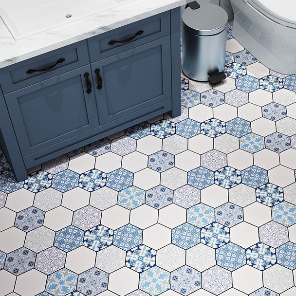 Hjemix | Multi-Tonal Stil Vinyl Plank Gulv Peel og Stick Porselen Flis Utseende PVC Gulv