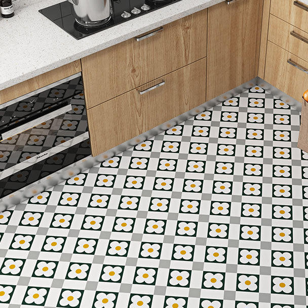 Hjemix | Multi-Tonal Stil Vinyl Plank Gulv Peel og Stick Porselen Flis Utseende PVC Gulv