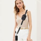 Hjemix | Justerbar telefon lanyard crossbody stropp med lommebok