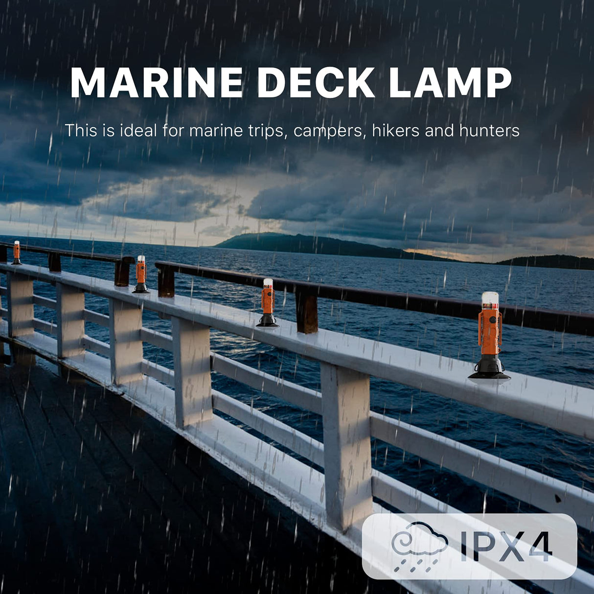 Hjemix | Goodsmann Kayak Lys Med Marine Signal Baklys & Sugekopp - Nattkajakkessensielt