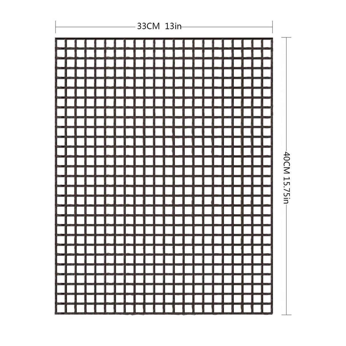 Hjemix | Teflon Non-stick BBQ Grill Mesh Mat for gjenbrukbar rengjøring