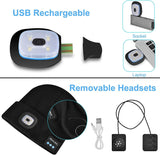 Hjemix | Bluetooth Lue Lys Trådløse Hodetelefoner