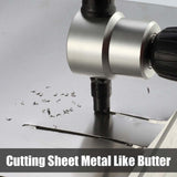 Hjemix | Nibbler Cutter Drill Attachment Dobbel Hode Metallplate