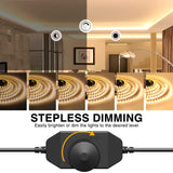 Hjemix | Onforu 20m Varm Hvit Led Strips, Dimmbar 3000K, 1200 Leds For Hjem