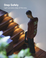 Hjemix | 16 Pakke Solcelle Deck Lys - Vanntett Led Gjerde Lys For Hage, Terrasse, Trapp, Svart
