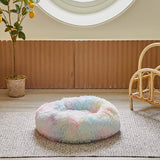 Hjemix | Beef Rainbow Ekstra Plysj Beroligende Donut Hundesenger