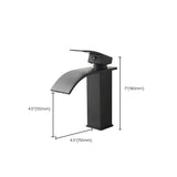 Hjemix | Moderne vannfall tut baderom vask med LED messing baderom vask