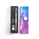 Hjemix | Kalligrafi Glass Dyp Penne Inks Sett